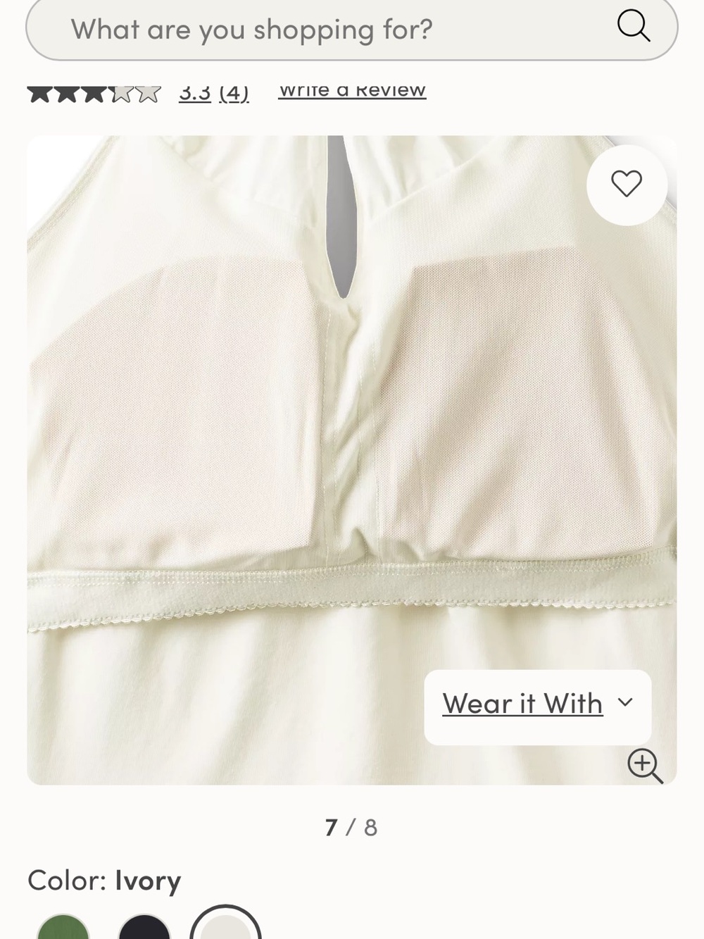 NWT Lands' End Women’s Ivory Halter Top XS - Picture 6 of 9